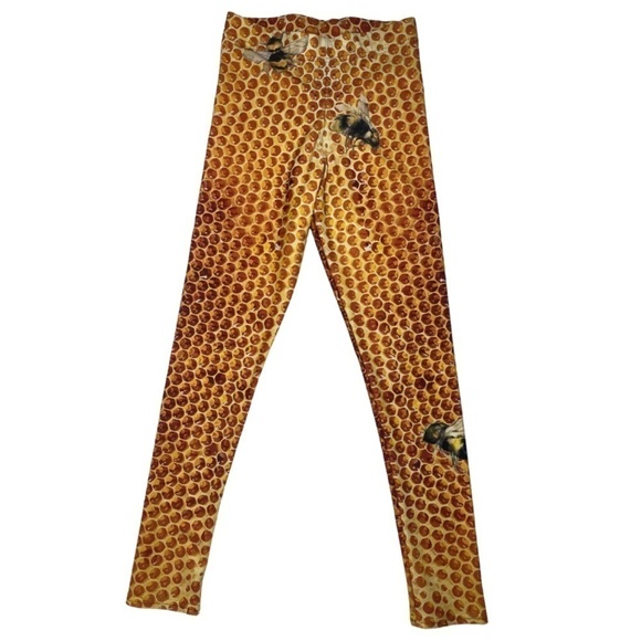 Moor Beehive Honeycomb EcoPoly Leggings Sz M - Picture 2 of 6